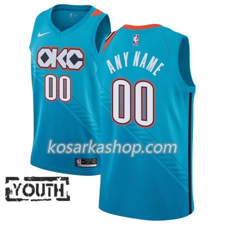 Dres Oklahoma City Thunder Prilagođeni Nike 2018-19 City Edition Plava Swingman - Dječji